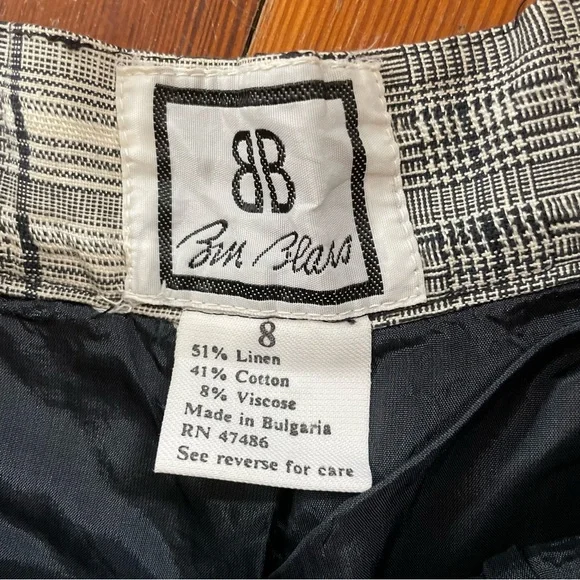 Vintage Bill Blass Checkered Trousers - Picture 6 of 8